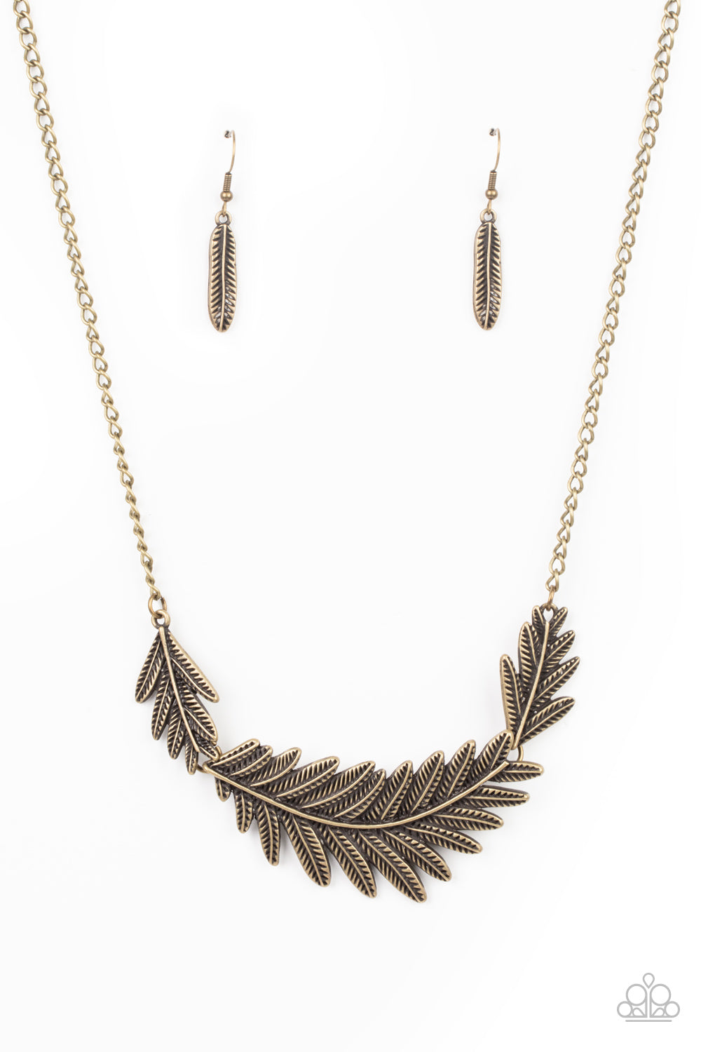 Paparazzi Necklaces - Queen of the Quill - Brass