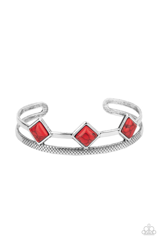 Paparazzi Bracelets - Adobe Ascension - Red