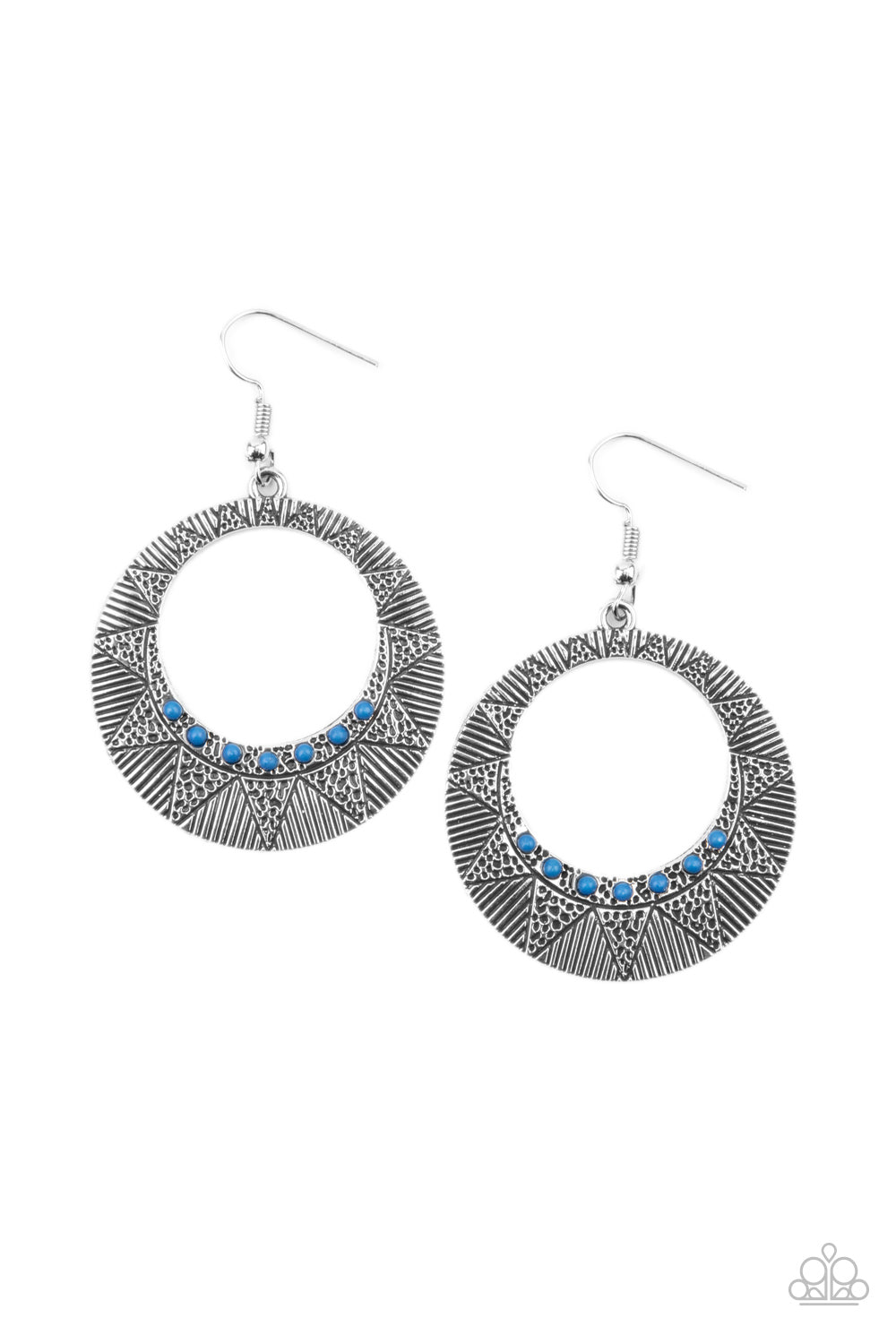 Paparazzi Earrings - Adobe Dusk - Blue