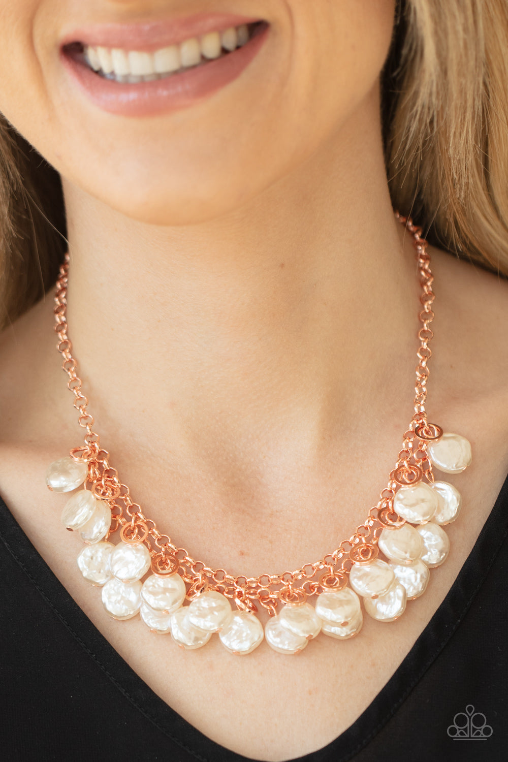 Paparazzi Necklaces - Beachfront and Center - Copper