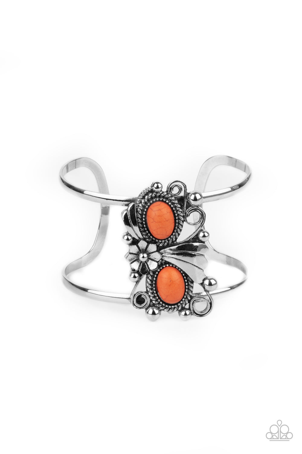 Paparazzi Bracelets - Mojave Flower Girl - Orange