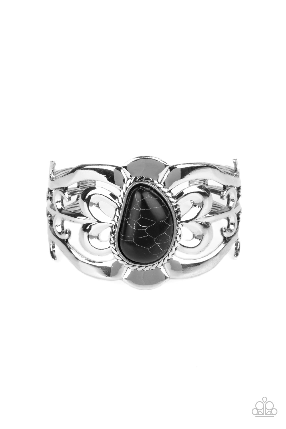 Paparazzi Bracelets - The Mesas are Calling - Black Cuff