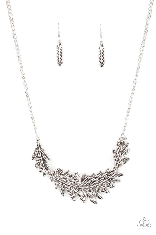 Paparazzi Necklaces - Queen of the Quill  - Silver