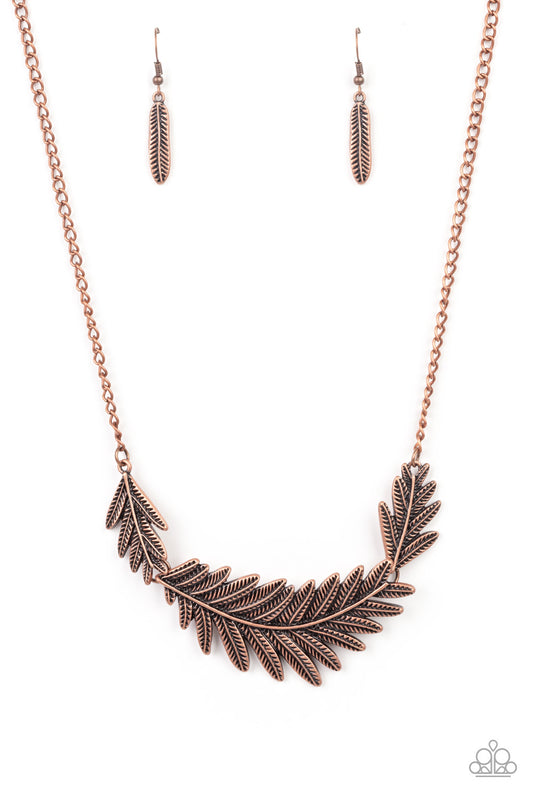 Paparazzi Necklaces - Queen of the Quill - Copper