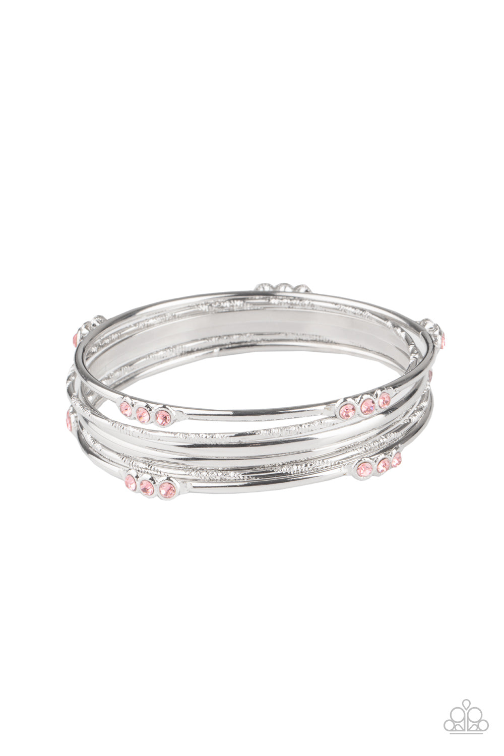 Paparazzi Bracelets - Stackable Sparkle - Pink