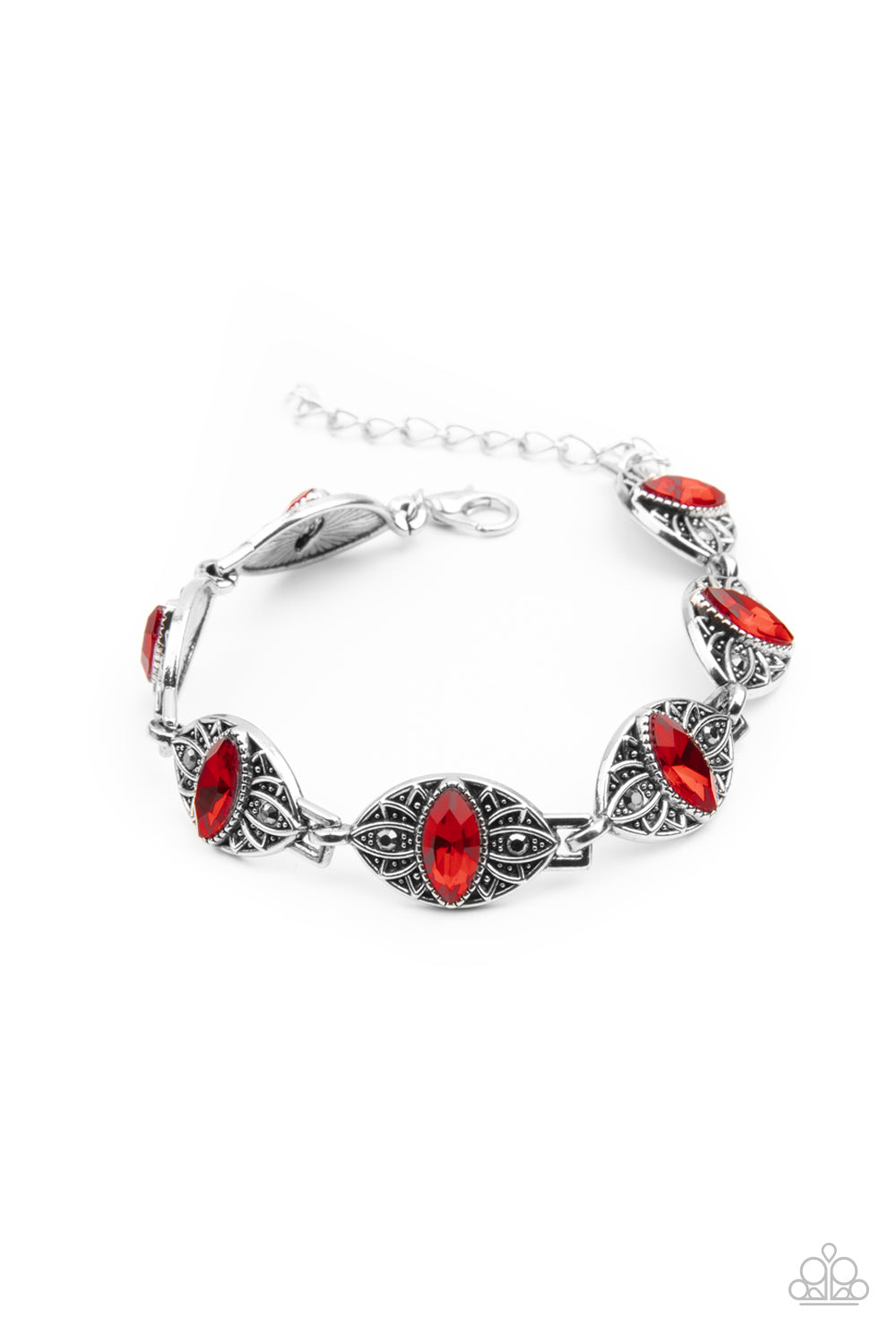 Paparazzi Bracelets - Crown Privilege - Red