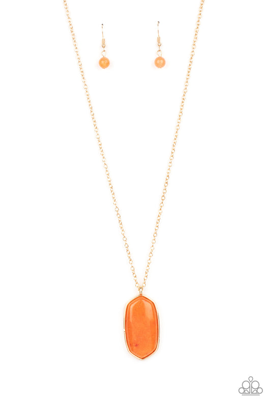 Paparazzi Necklaces - Elemental Elegance - Orange