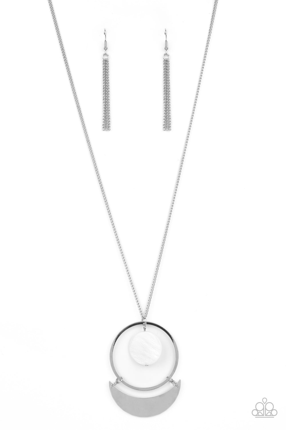 Paparazzi Necklaces - Moonlight Sailing - White