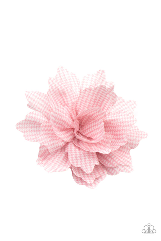 Paparazzi Hair Accessories - Plaid Prairies - Pink