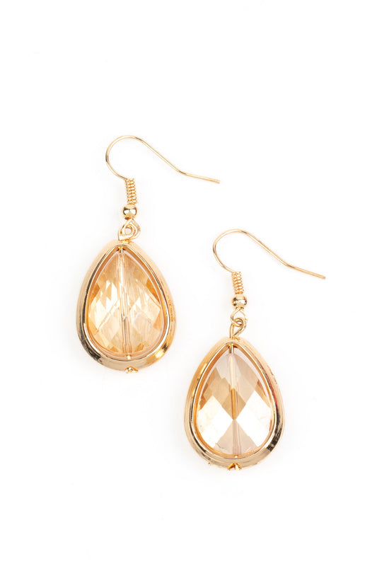 Paparazzi Earrings - Drop-Dead Duchess - Gold