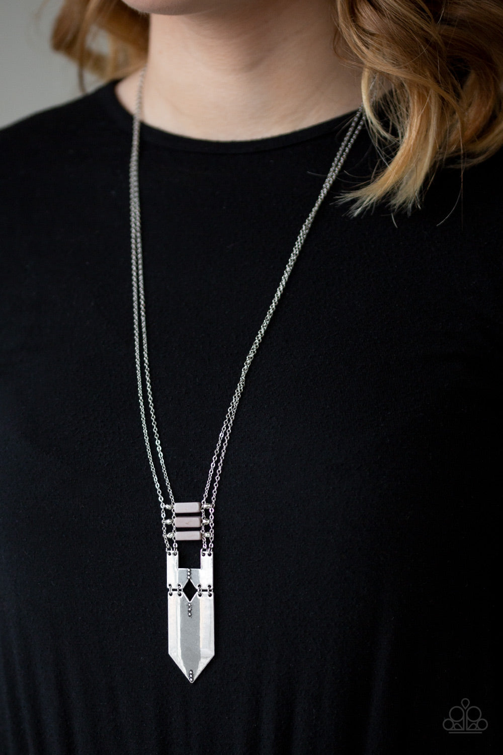Paparazzi Necklaces - Triassic Era - Silver