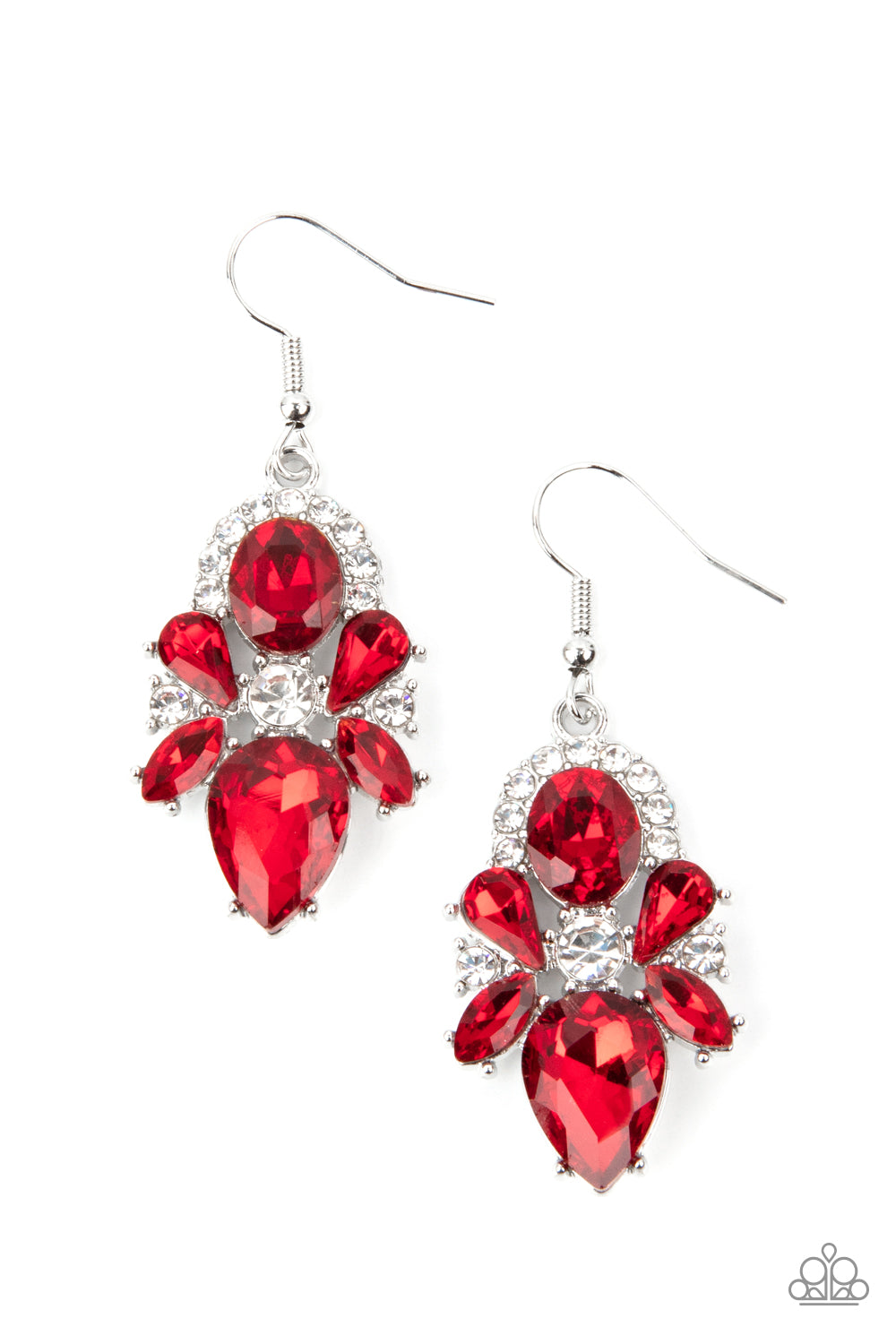 Paparazzi Earrings - Stunning Starlet - Red
