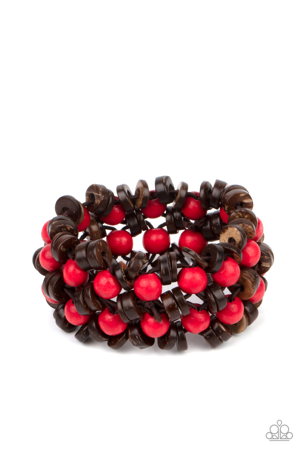 Paparazzi Bracelets - Tahiti Tourist - Red