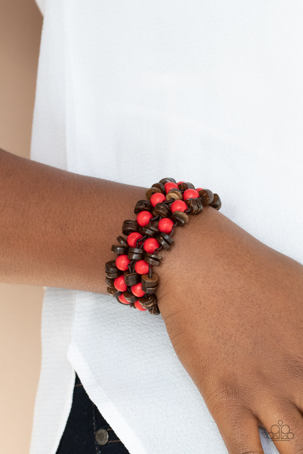 Paparazzi Bracelets - Tahiti Tourist - Red