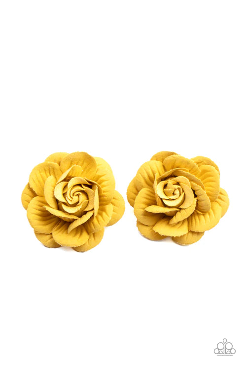 Paparazzi Hair Accessories - Best of Buds - Yellow