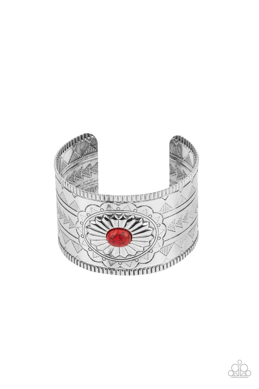 Paparazzi Bracelets - Aztec Artisan - Red Cuff