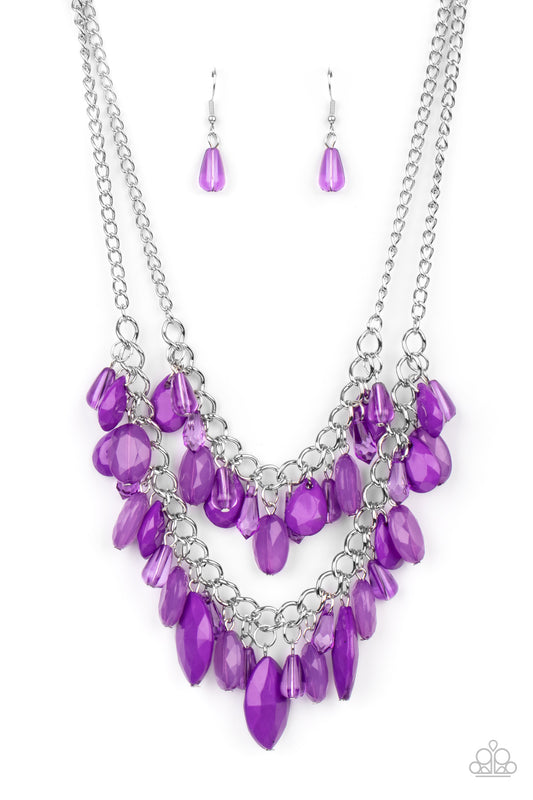 Paparazzi Necklaces - Midsummer Mixer - Purple