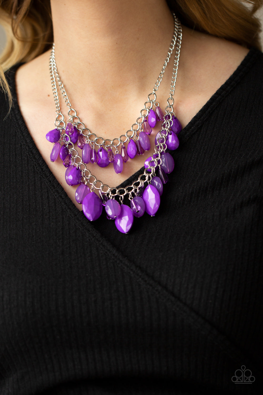 Paparazzi Necklaces - Midsummer Mixer - Purple