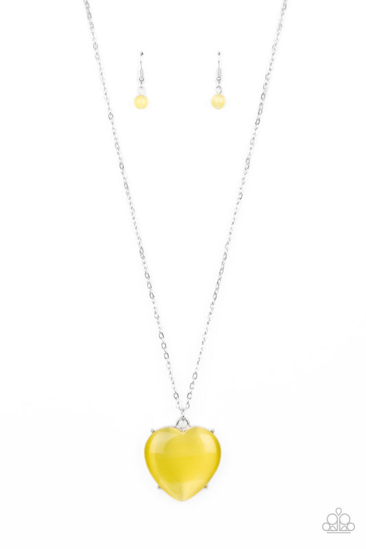 Paparazzi Necklaces - Warmhearted Glow - Yellow