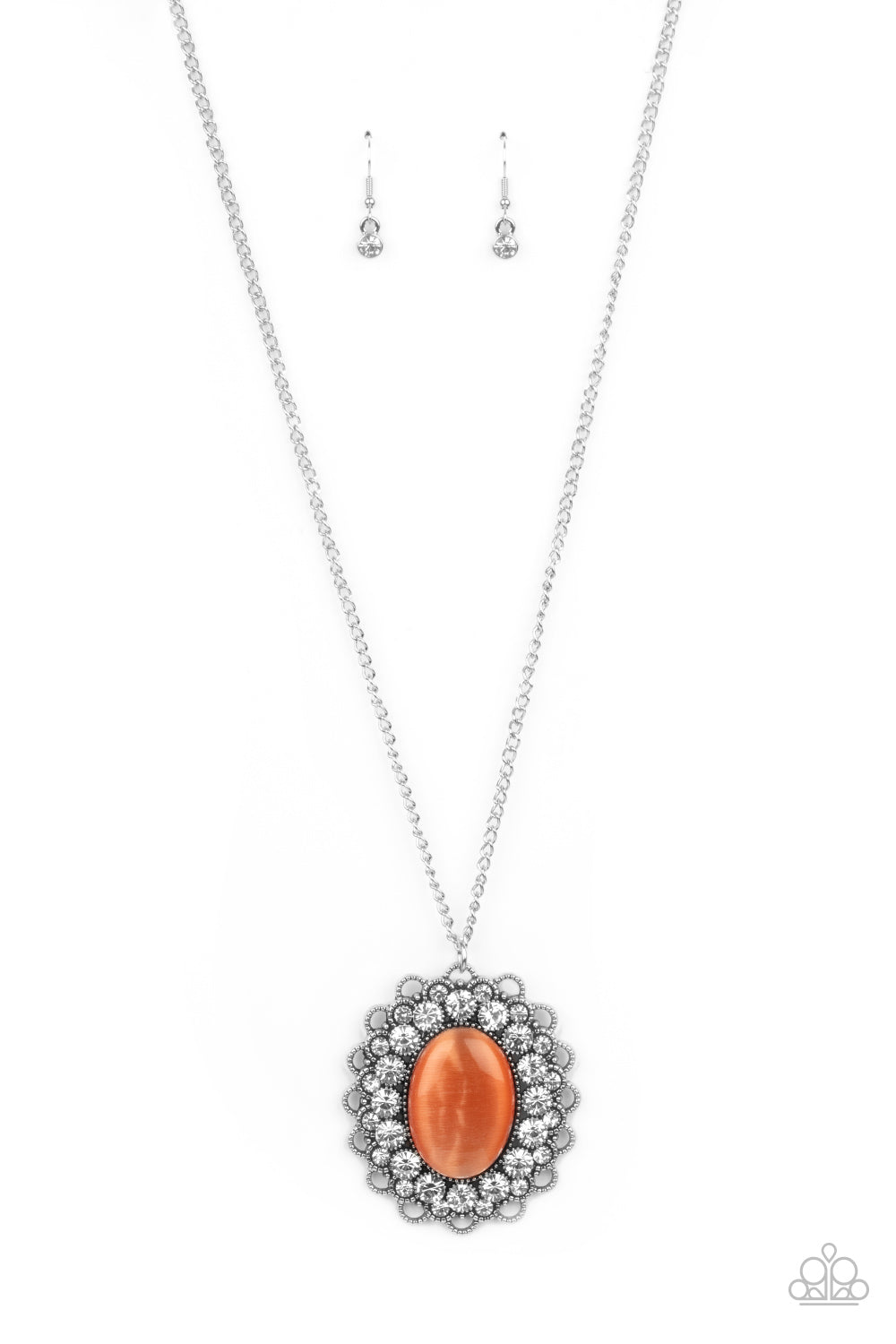 Paparazzi Necklaces - Oh My Medallion - Orange