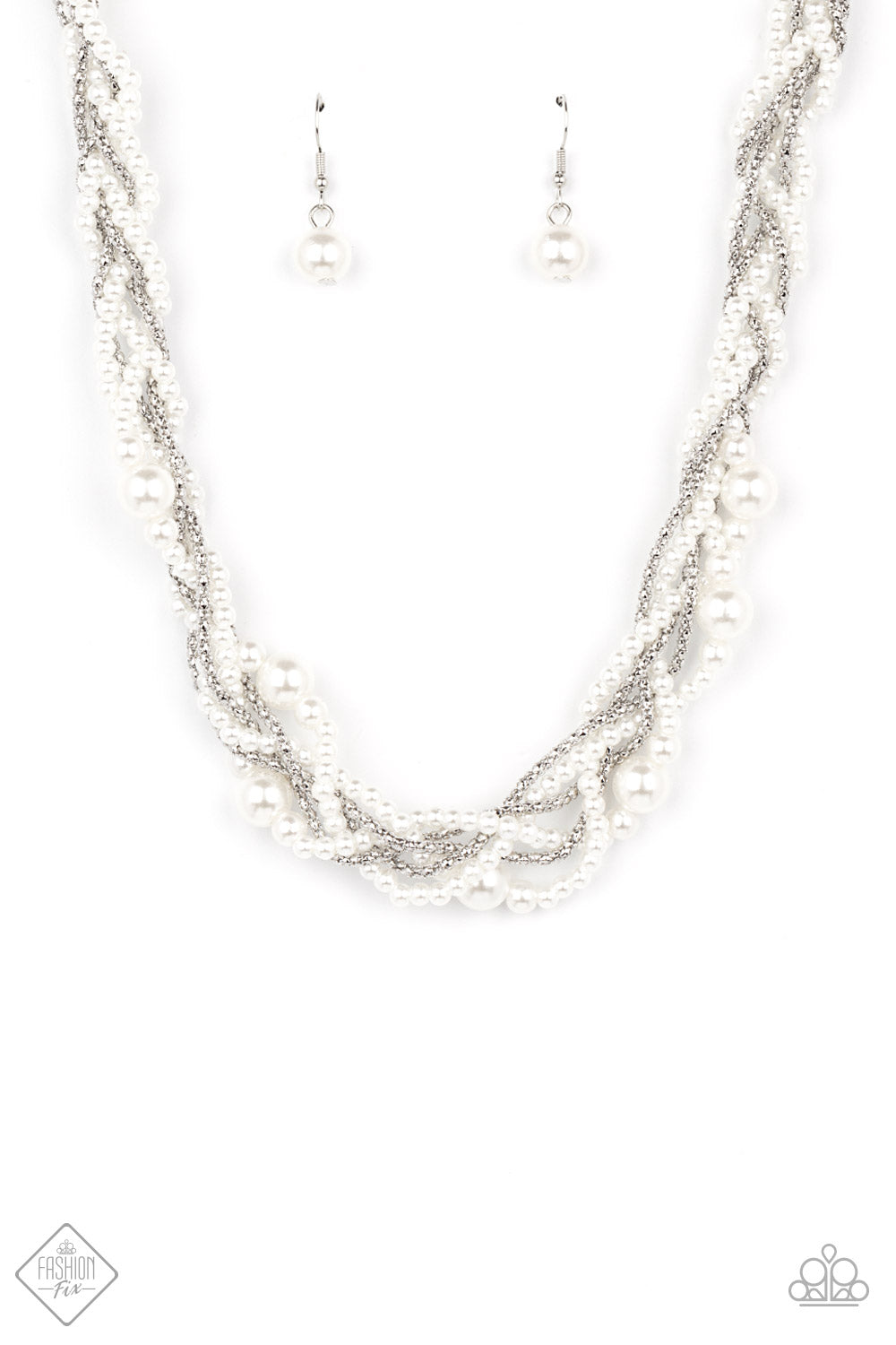 Paparazzi Necklaces - Royal Reminiscence - White