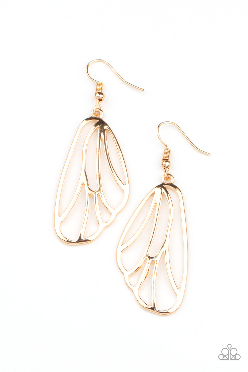 Paparazzi Earrings - Turn Into A Butterfly - Gold