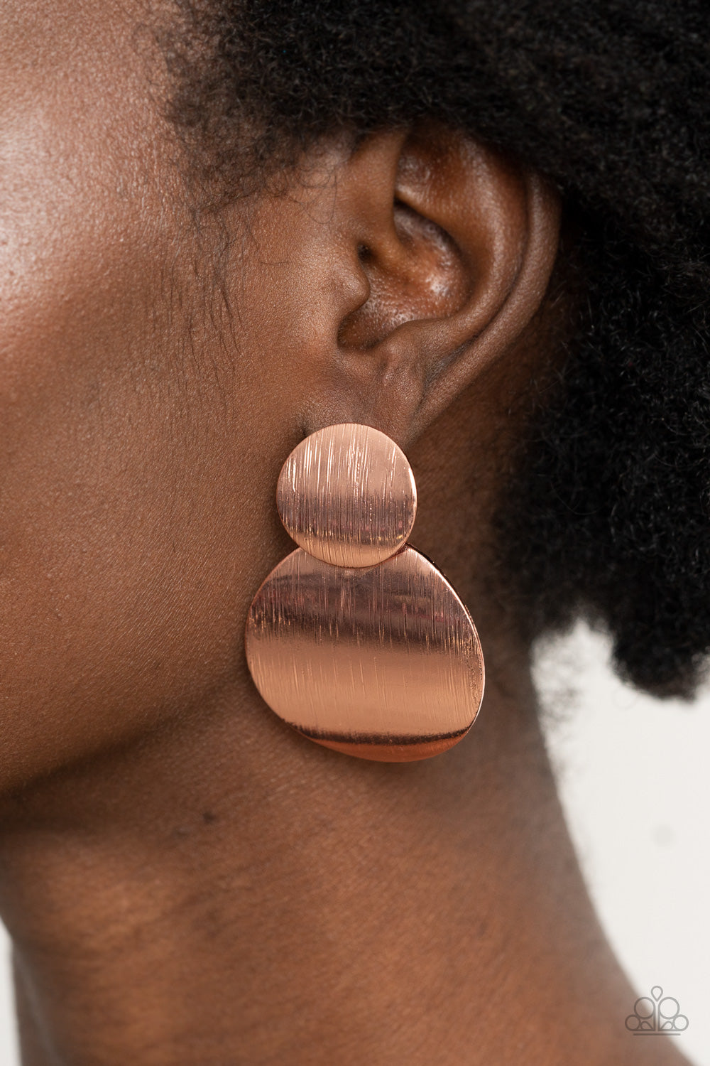 Paparazzi Earrings - Here Today, Gong Tomorrow - Copper