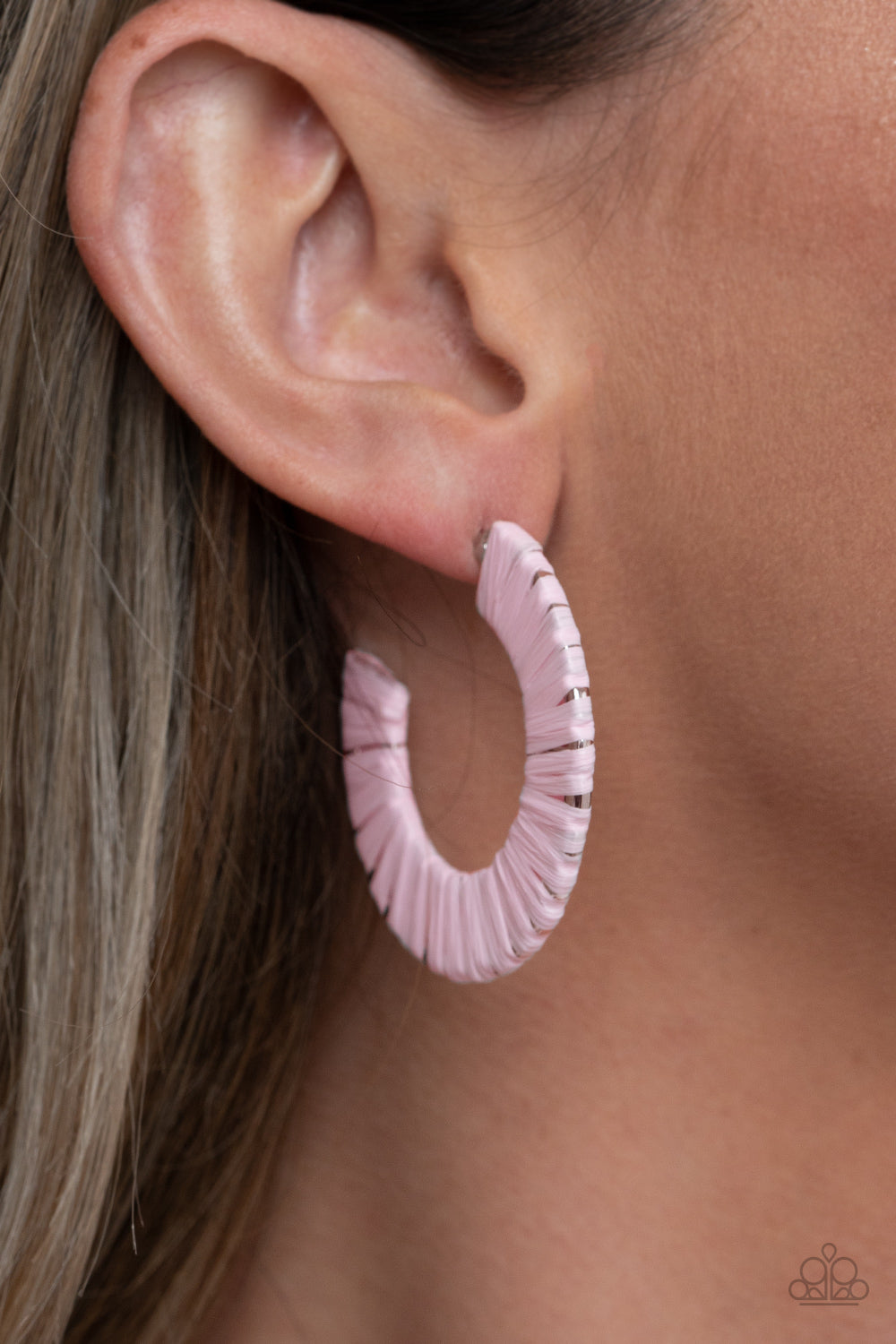 Paparazzi Earrings - A Chance of Rainbows - Pink