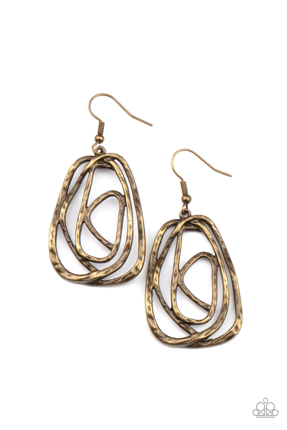Paparazzi Earrings - Artisan Relic - Brass