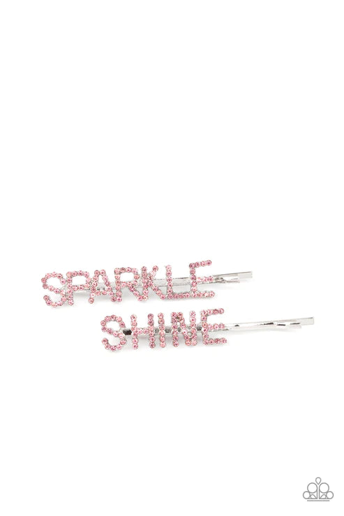 Paparazzi Hair Accessories - Center of the Sparkle-verse - Pink