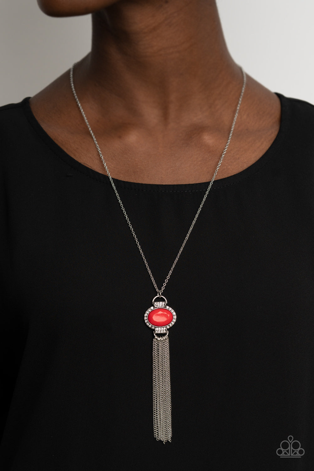 Paparazzi Necklaces - What Glows Up - Red