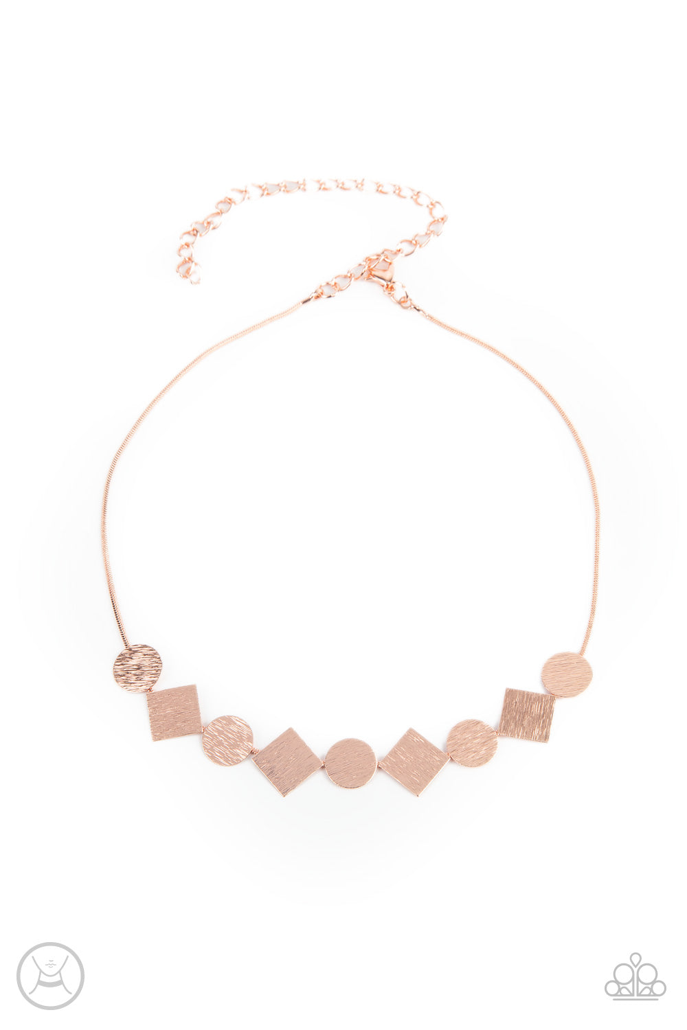 Paparazzi Necklaces - Don't Get Bent Out Of Shape - Copper Choker