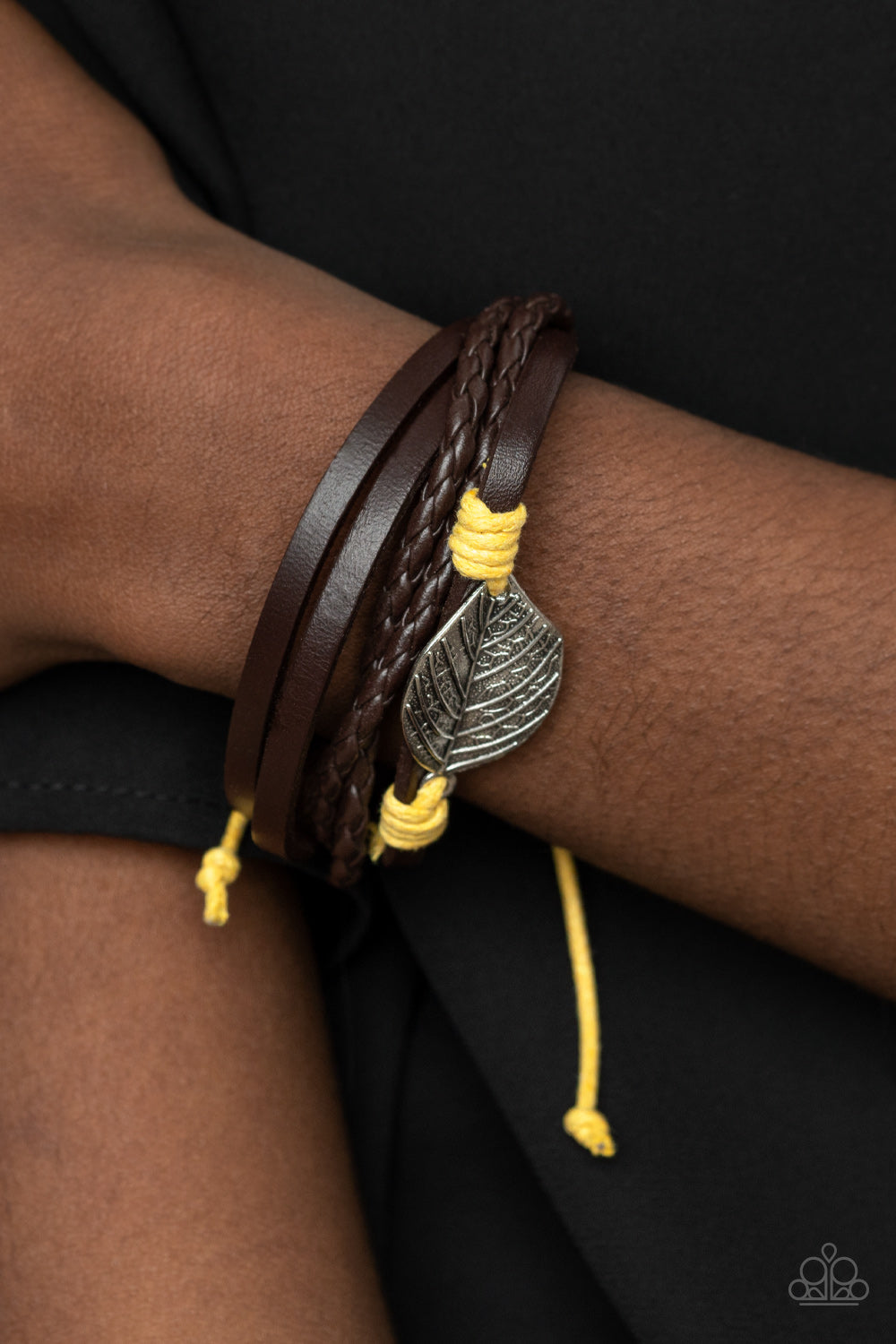Paparazzi Urban Collection - Frond and Center - Yellow Pullcord