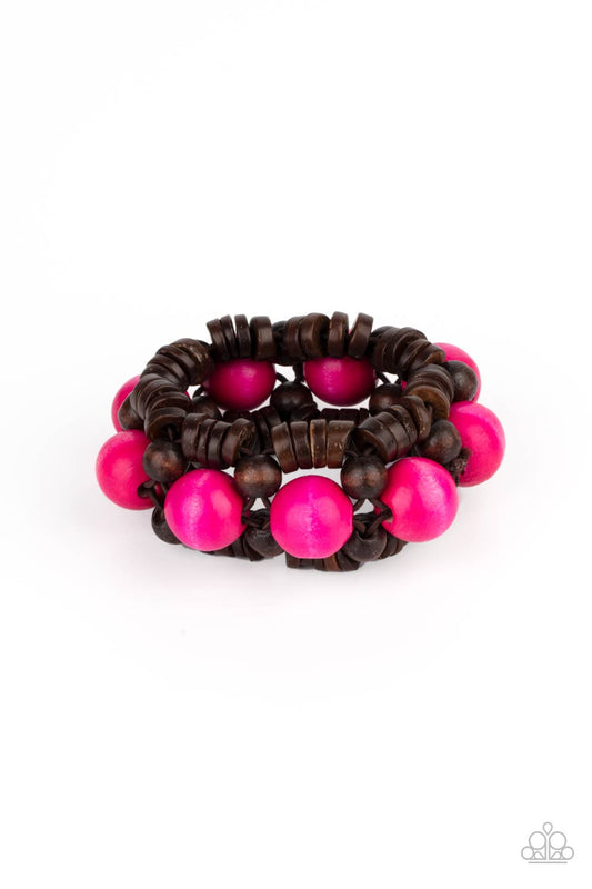 Paparazzi Bracelets - Tropical Temptations - Pink