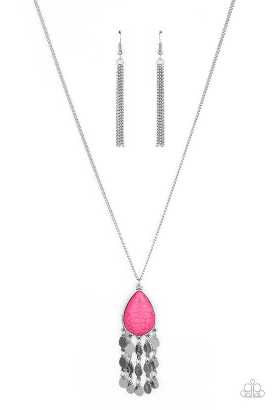 Paparazzi Necklaces - Musically Mojave - Pink