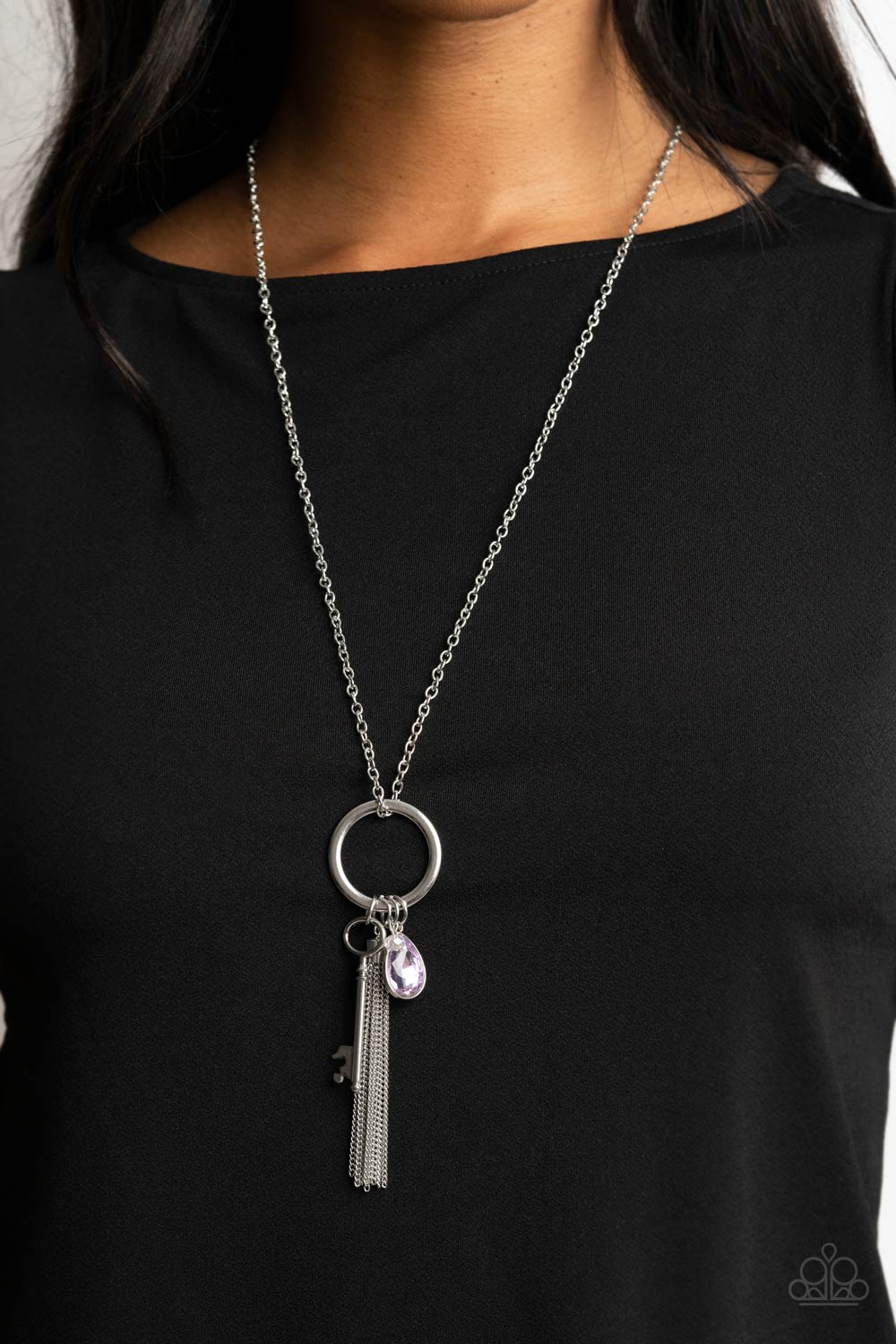 Paparazzi Necklaces - Unlock Your Sparkle - Purple