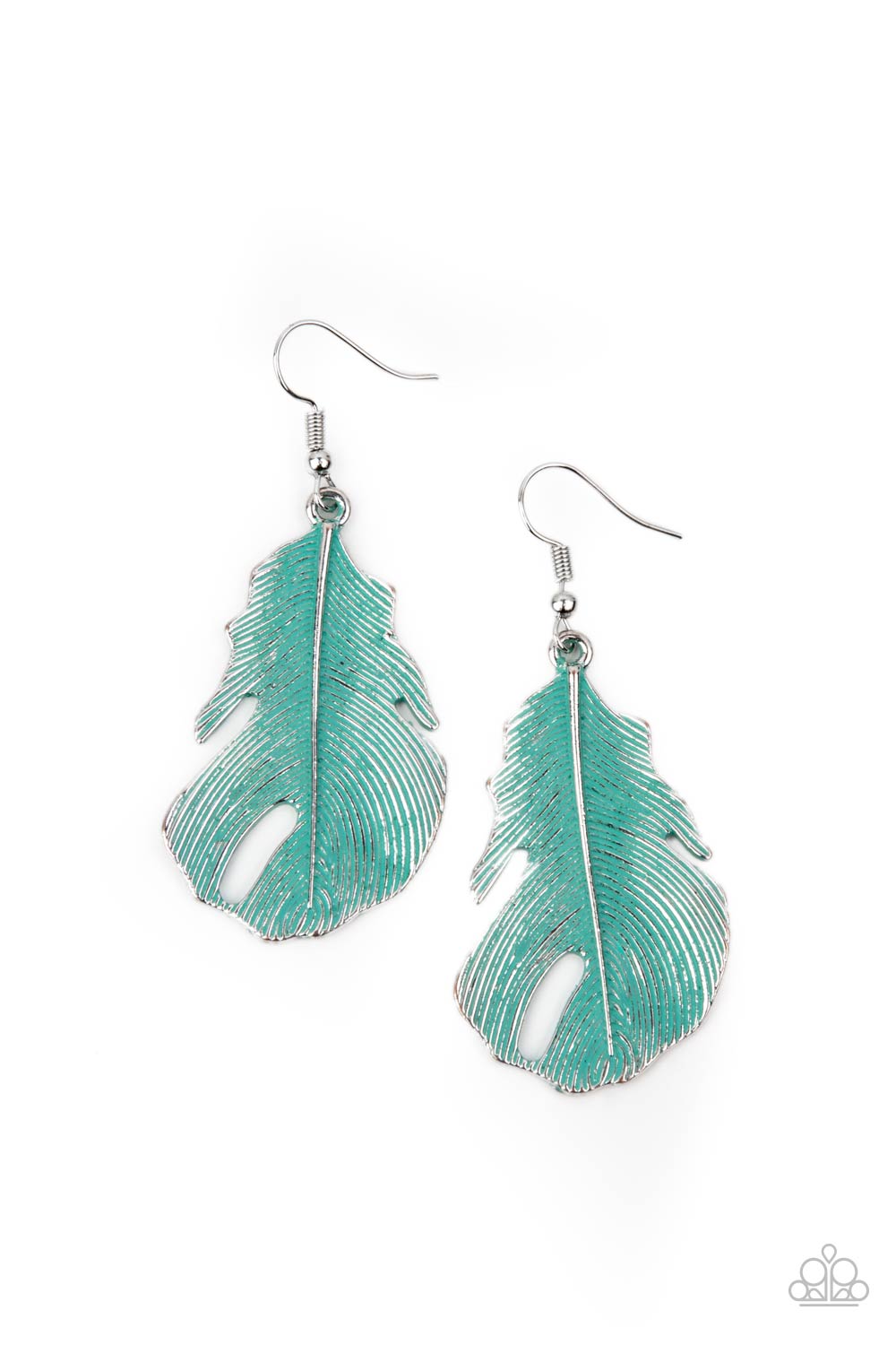 Paparazzi Earrings - Heads Quill Roll - Blue