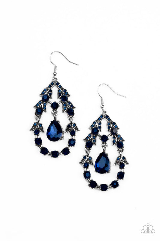 Paparazzi Earrings - Garden Decorum - Blue