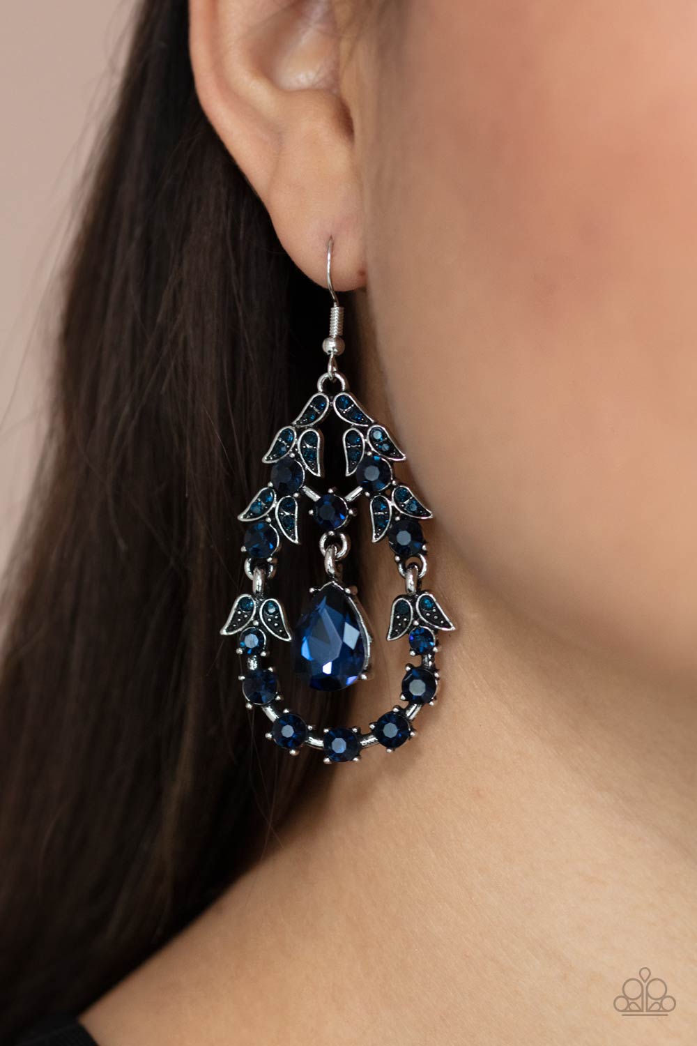 Paparazzi Earrings - Garden Decorum - Blue