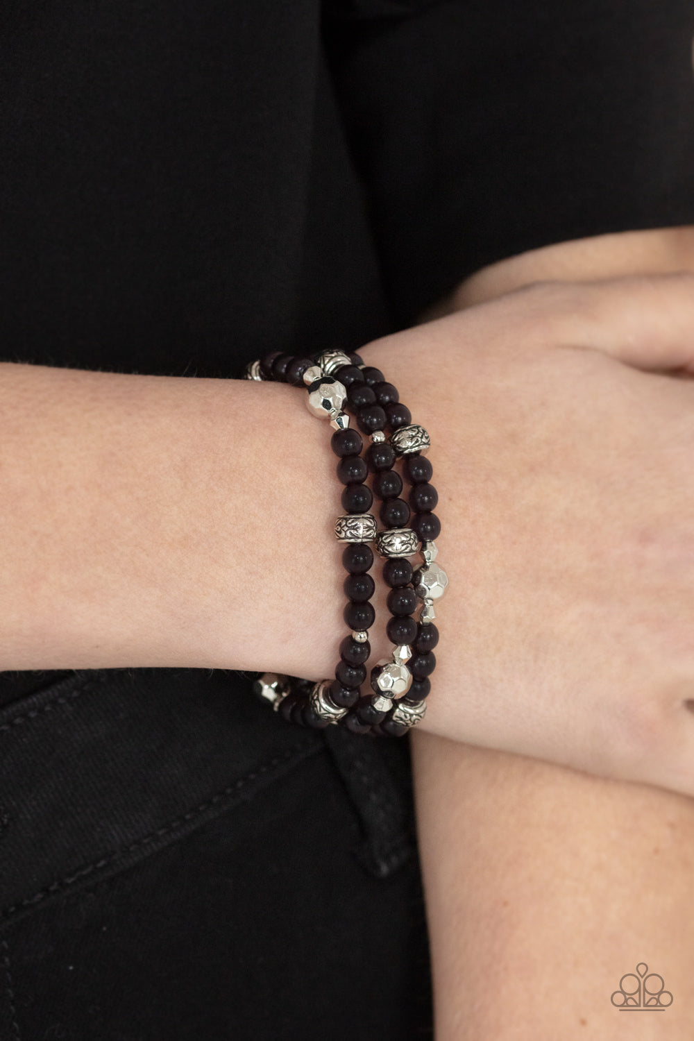 Paparazzi Bracelets - Here to Staycation - Black