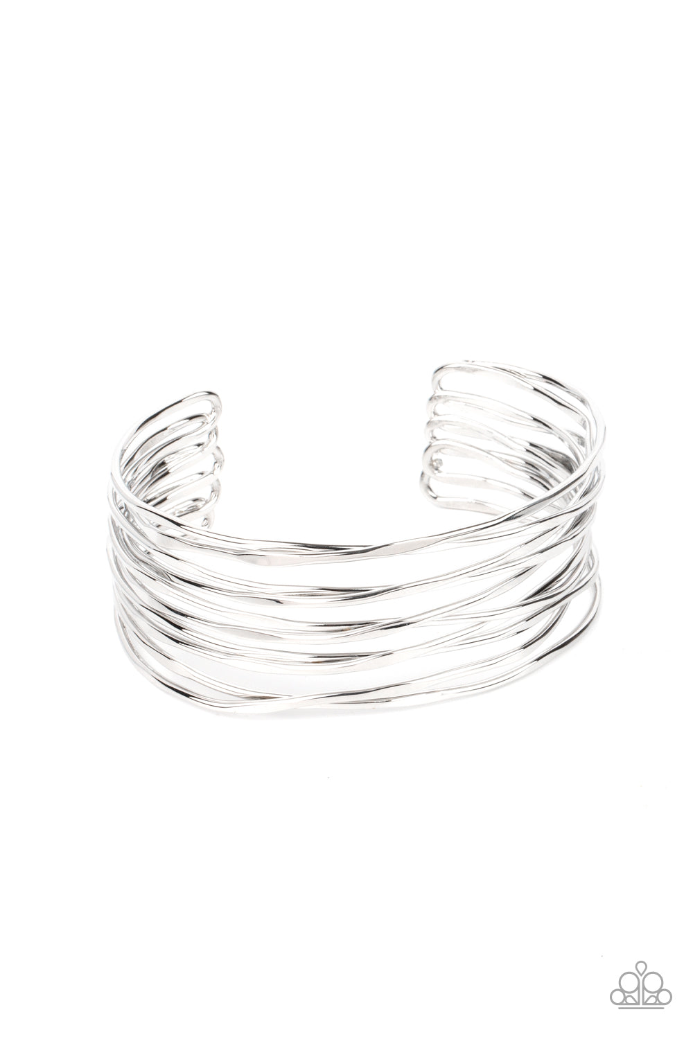 Paparazzi Bracelets - Nerves of Steel - Silver Cuff