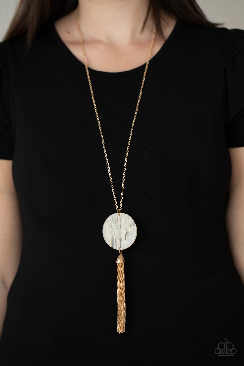 Paparazzi Necklaces - Up Faux Grabs - White
