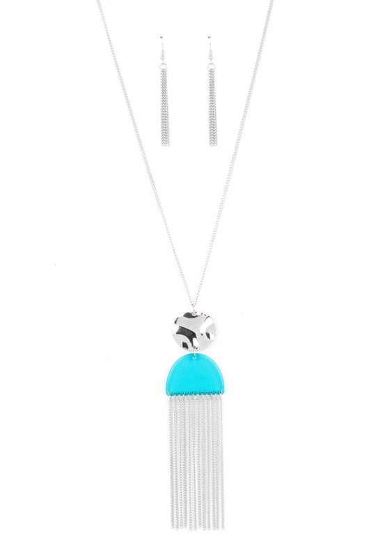 Paparazzi Necklaces - Color Me Neon - Blue