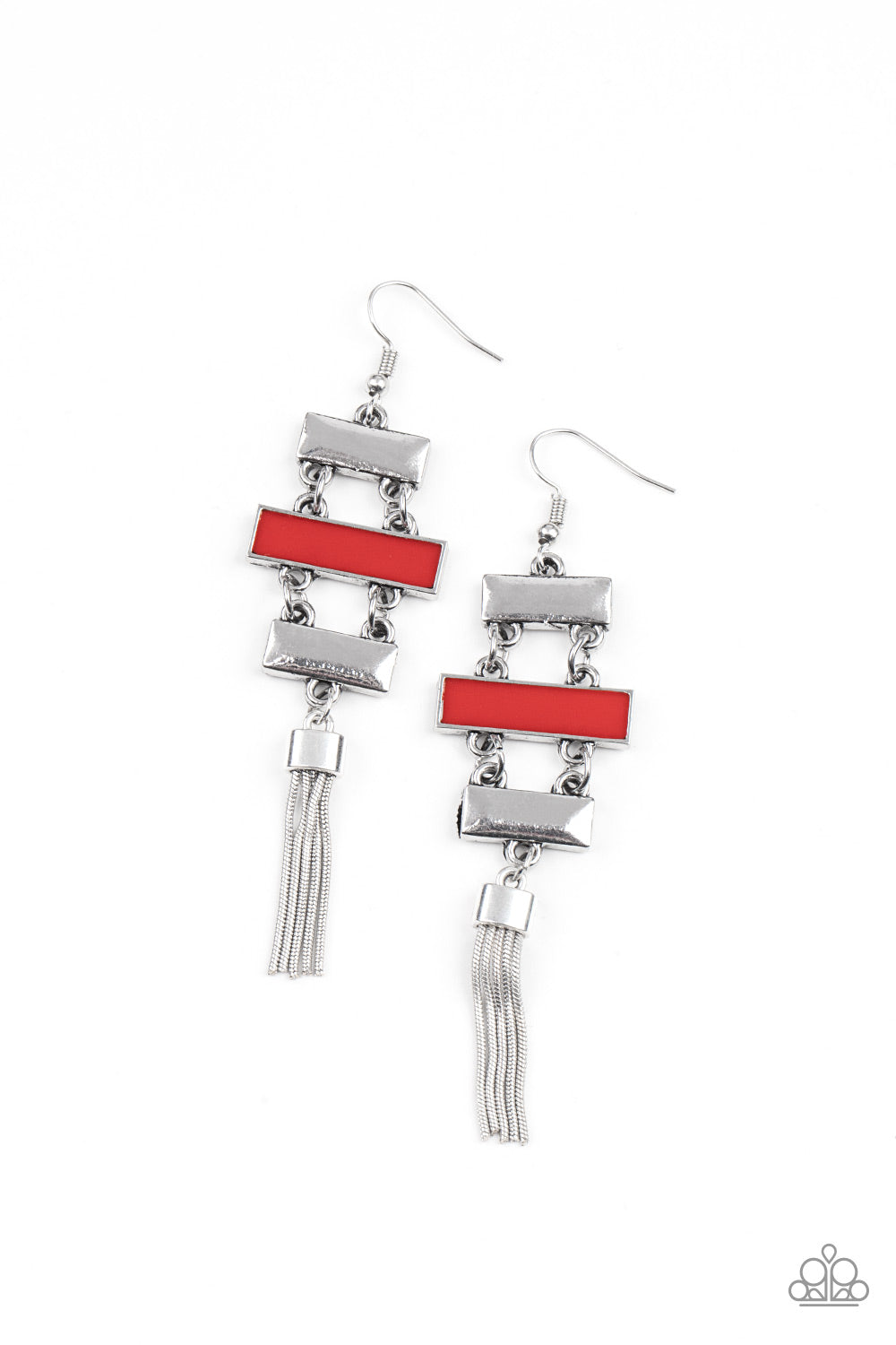Paparazzi Earrings - Mind, Body, and Seoul - Red