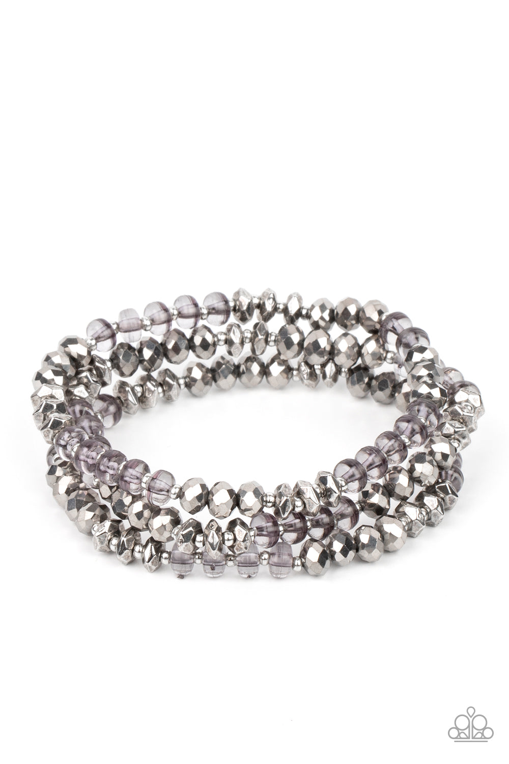 Paparazzi Bracelets - Stellar Strut - Silver