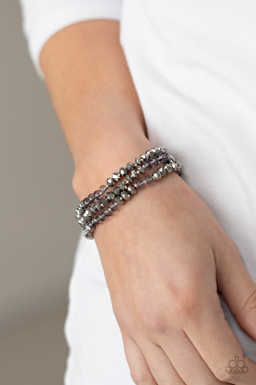 Paparazzi Bracelets - Stellar Strut - Silver