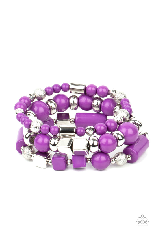 Paparazzi Bracelets - Perfectly Prismatic - Purple