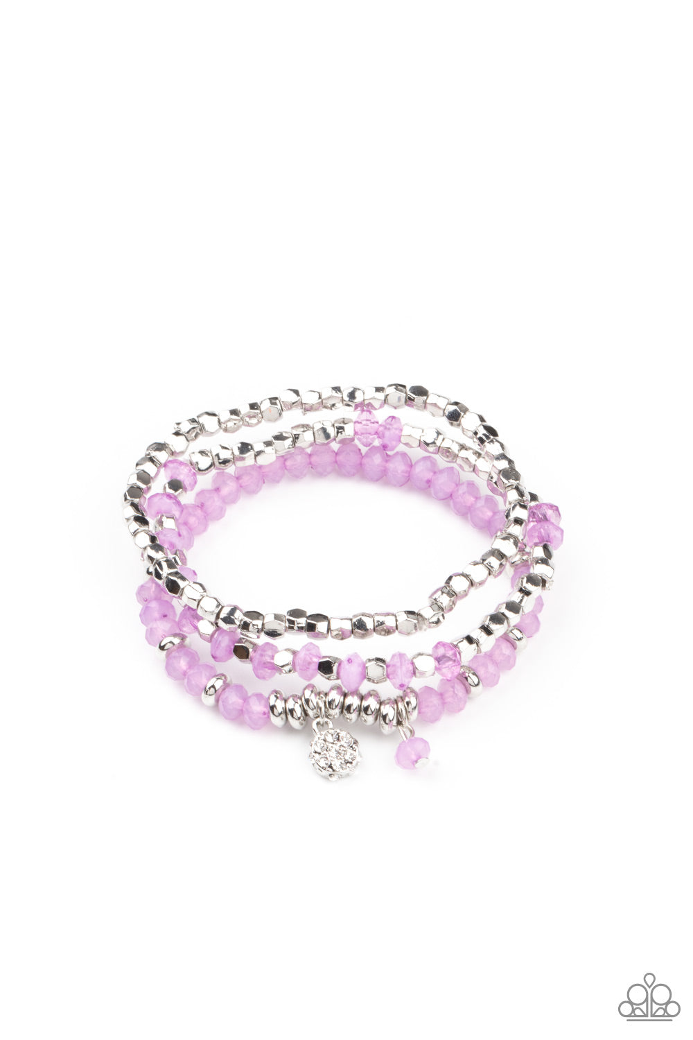 Paparazzi Bracelets - Glacial Glimmer - Purple
