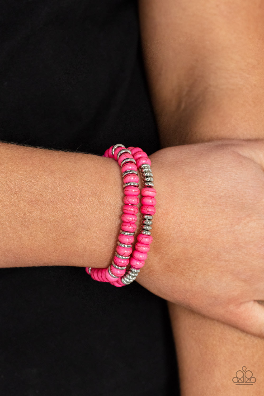 Paparazzi Bracelets - Desert Rainbow - Pink