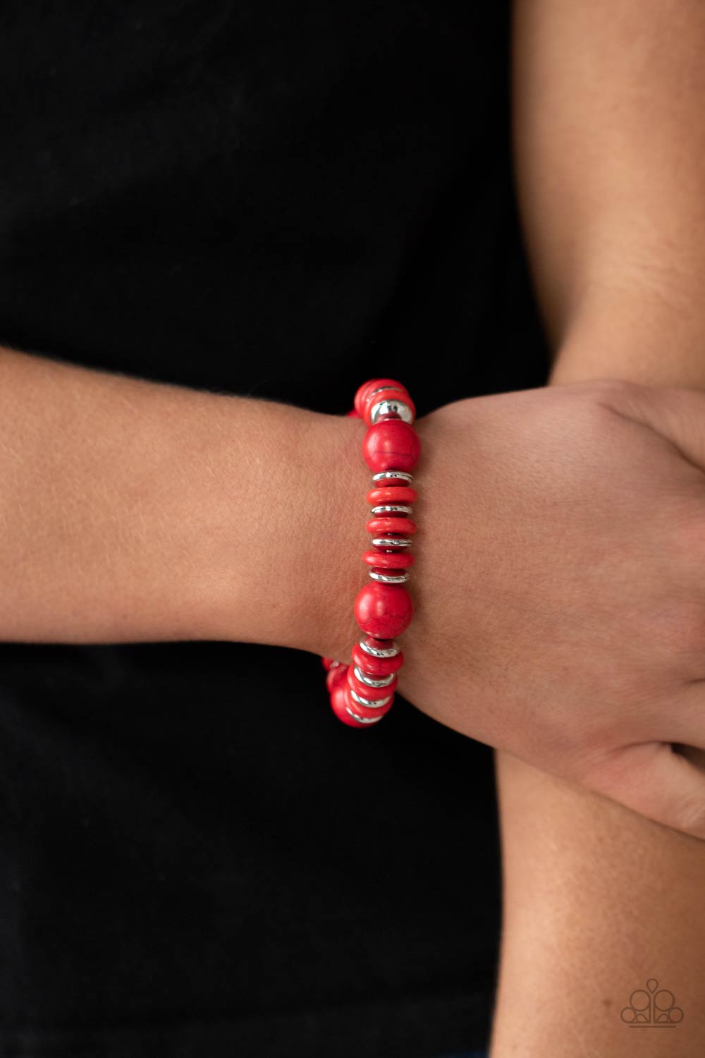 Paparazzi Bracelets - Rustic Rival - Red